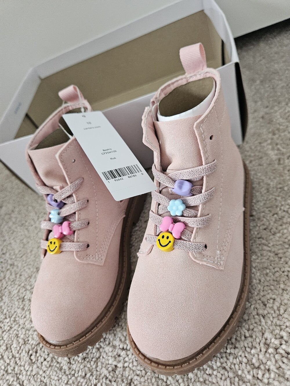 New In Box Carter's Beatris Toddler Girls Casual Ankle Boots Size 10 - Picture 12 of 14